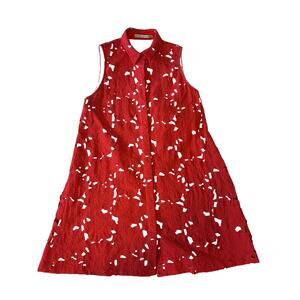 Alice + Olivia Coral Lace Sleeveless Shift Dress | Size S/P